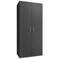 MEHRZWECKSCHRANK 80/185/54 cm  in Graphitfarben  - Alufarben/Graphitfarben, KONVENTIONELL, Holzwerkstoff/Kunststoff (80/185/54cm) - Xora