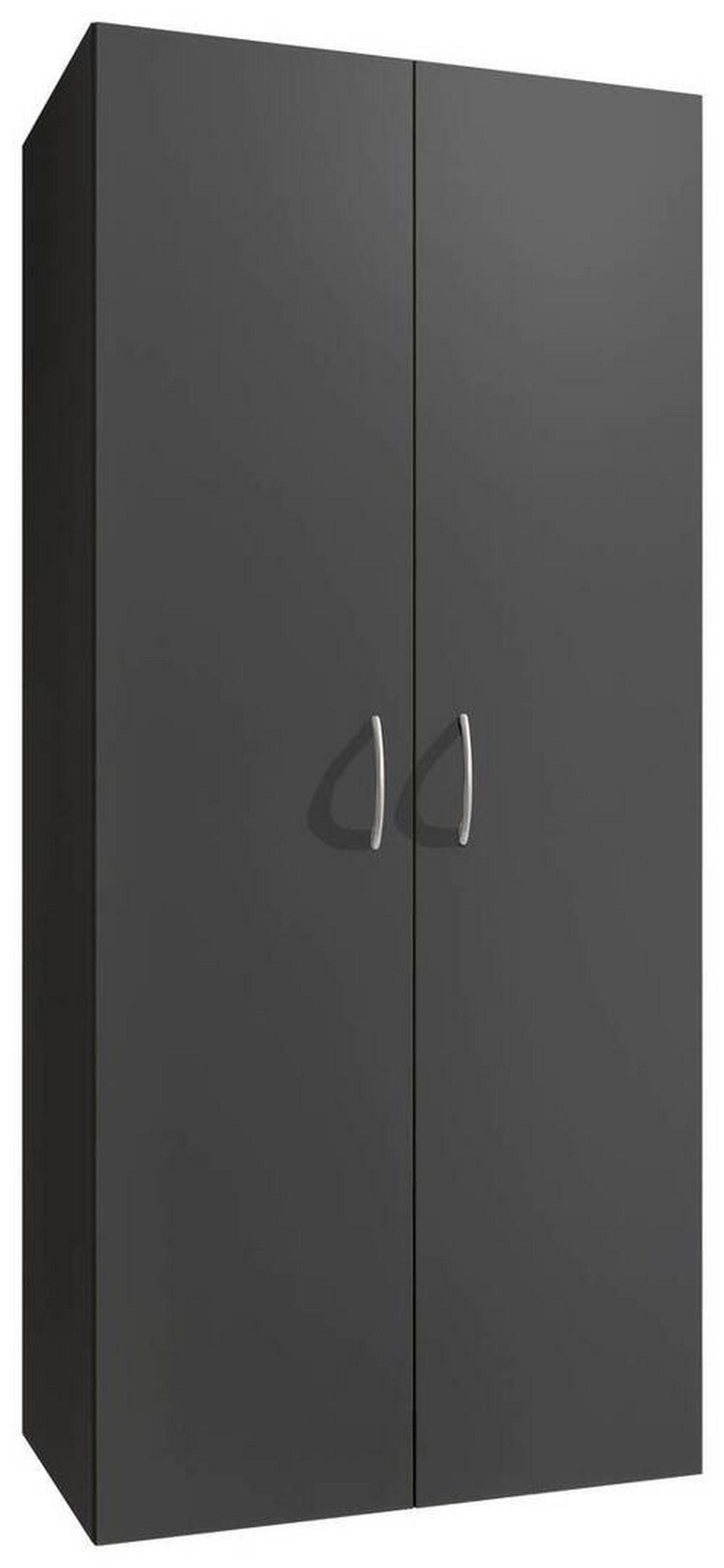 MEHRZWECKSCHRANK 80/185/54 cm  in Graphitfarben  - Alufarben/Graphitfarben, KONVENTIONELL, Holzwerkstoff/Kunststoff (80/185/54cm) - Xora
