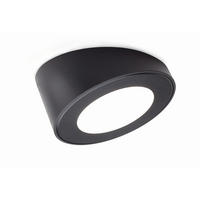 AUFBAULEUCHTE 7,5/3,2/7,5 cm  - Schwarz, Basics, Kunststoff (7,5/3,2/7,5cm) - HKT