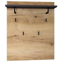 GARDEROBENPANEEL  in 80/100/30 cm  - Eichefarben/Graphitfarben, KONVENTIONELL, Holzwerkstoff (80/100/30cm) - Xora