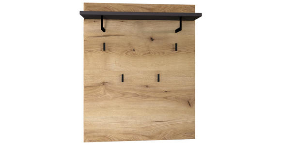 GARDEROBENPANEEL  in 80/100/30 cm  - Eichefarben/Graphitfarben, KONVENTIONELL, Holzwerkstoff (80/100/30cm) - Xora