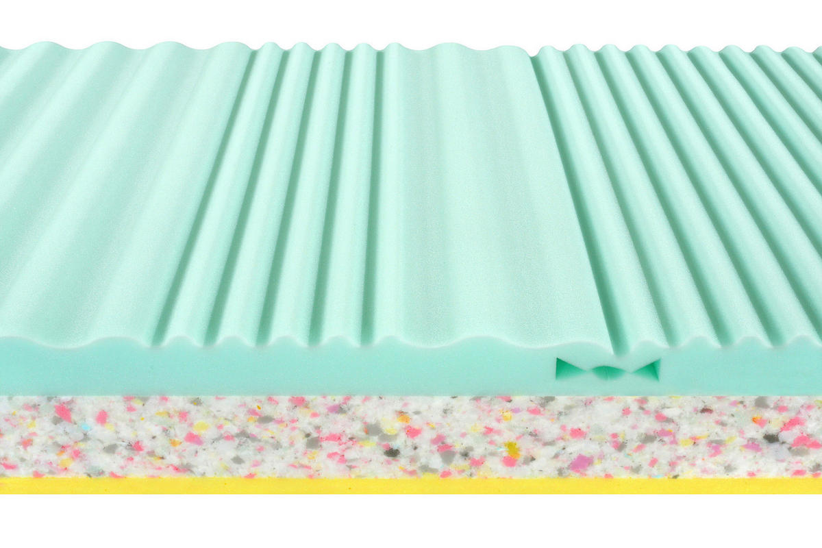 MATRAC Z PAMÄŤOVEJ PENY, 90/200 cm - biela, Konventionell, textil (90/200cm) - Swedish Line