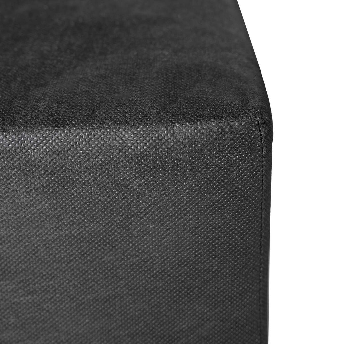 BOXSPRINGBETT 200/200 cm  in Anthrazit  - Anthrazit/Schwarz, Design, Textil (200/200cm) - home24