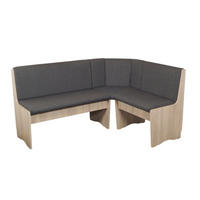 ECKBANK  in Anthrazit, Sonoma Eiche  - Anthrazit/Sonoma Eiche, KONVENTIONELL, Holzwerkstoff/Textil (125/89/165cm) - MID.YOU