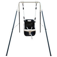 SCHAUKEL Anthrazit, Creme  - Anthrazit/Creme, KONVENTIONELL, Kunststoff/Metall (94/118/146cm) - Ambia Garden