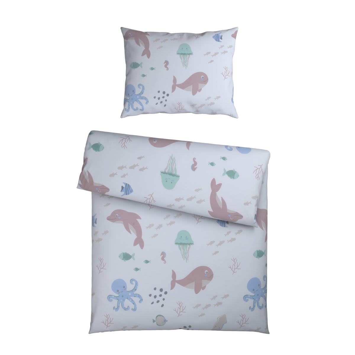 BABYBETTWÄSCHE Webstoff 100/135 cm  - Braun/Weiß, Basics, Textil (100/135cm) - Avelia