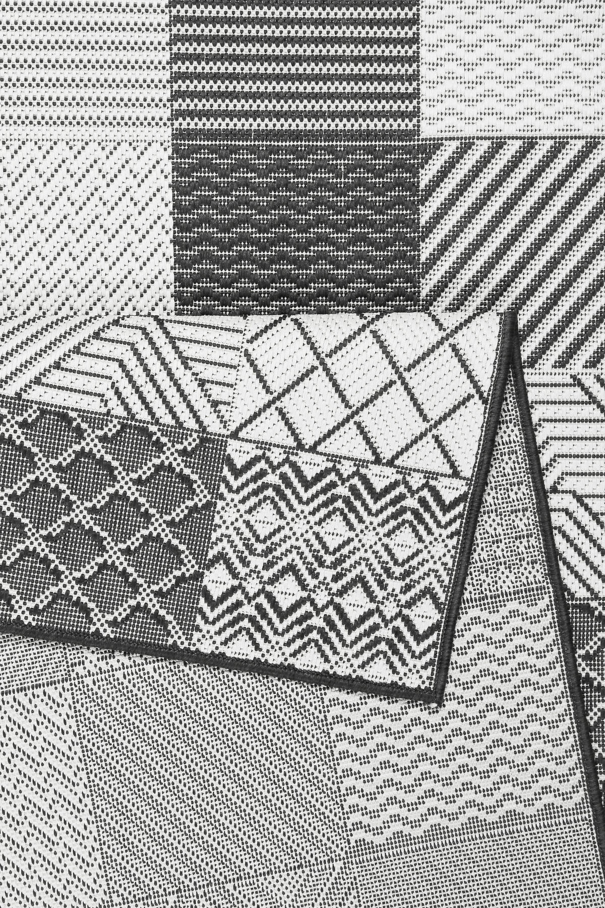 OUTDOORTEPPICH 200/290 cm Esprit Schwarz, Weiß  - Schwarz/Weiß, KONVENTIONELL, Textil (200/290cm) - Esprit