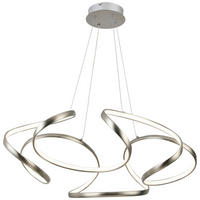 LED-HÄNGELEUCHTE 70/120 cm  - Silberfarben/Alufarben, Design, Kunststoff/Metall (70/120cm) - Ambiente