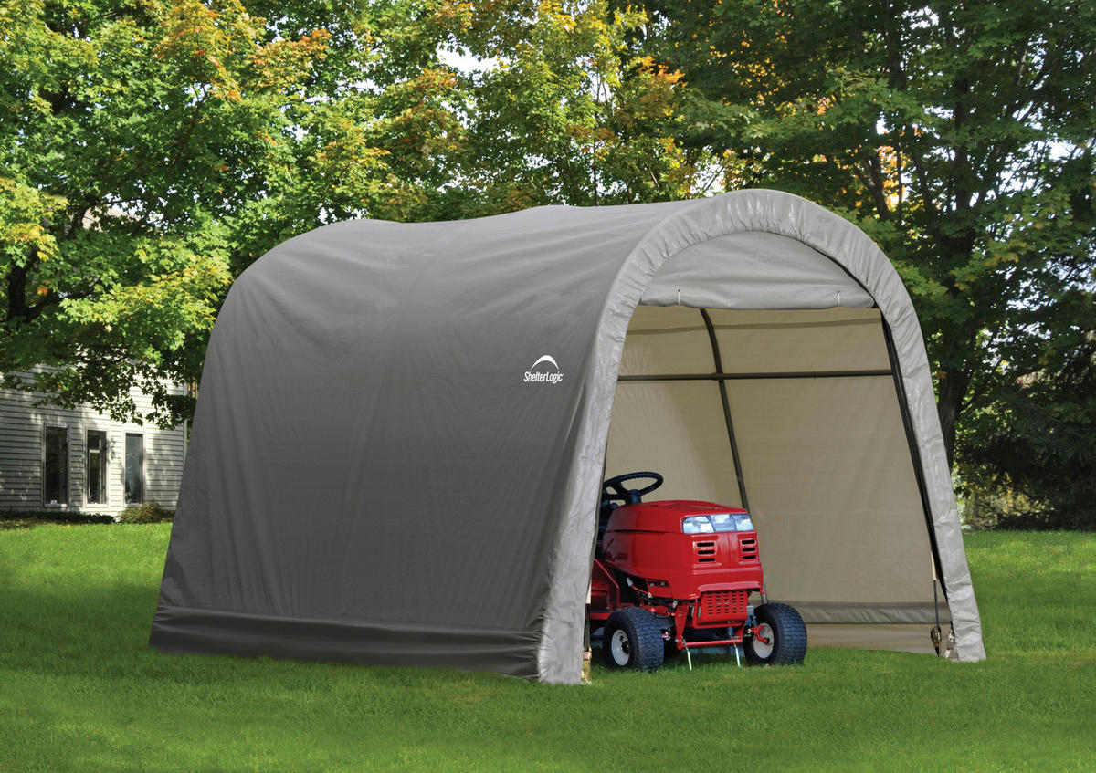 ZELTGARAGE 300/240/300 cm  - Grau, Basics, Kunststoff (300/240/300cm) - Ambia Garden