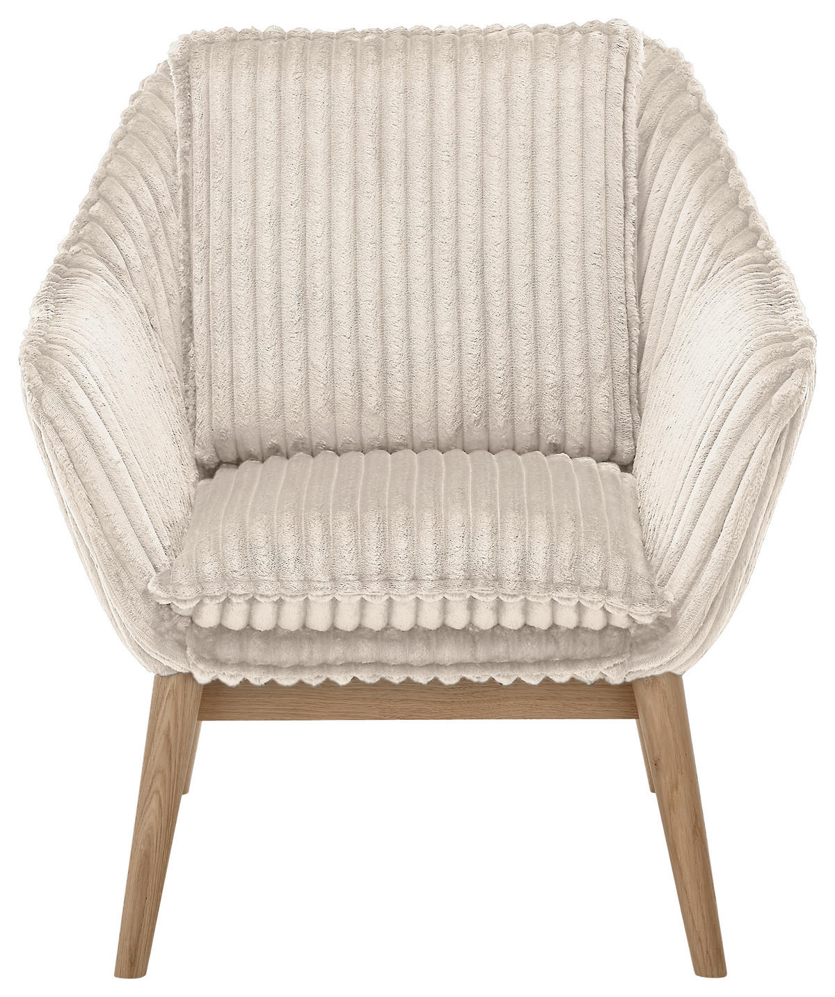 SESSEL in Cord Naturfarben  - Naturfarben, KONVENTIONELL, Holz/Textil (77/90/85cm) - SetOne by Musterring