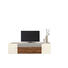 TV-ELEMENT - Chromfarben/Nussbaumfarben, Design, Holz/Holzwerkstoff (230/57/56cm) - Moderano TV-ELEMENT - Chromfarben/Nussbaumfarben, Design, Holz/Holzwerkstoff (230/57/56cm) - Moderano