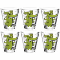 KINDER-GLÄSERSET Bambini 6-teilig  - Transparent, Trend, Glas (8,50/9,00/8,50cm) - Leonardo