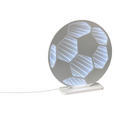 LED-DEKOLEUCHTE Football 23/24 cm  - Weiß, LIFESTYLE, Kunststoff/Metall (23/24cm) - Novel
