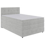 BOXSPRINGBETT 120/200 cm  in Hellgrau  - Hellgrau/Schwarz, KONVENTIONELL, Kunststoff/Textil (120/200cm) - Carryhome