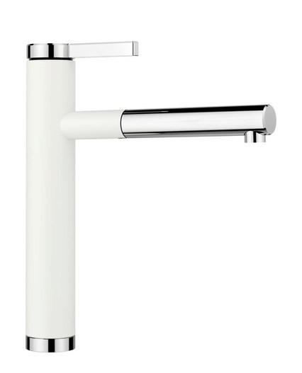 KÜCHENARMATUR 518441  - Chromfarben/Weiß, Basics, Stein/Metall (4,6/28/24,8cm) - Blanco