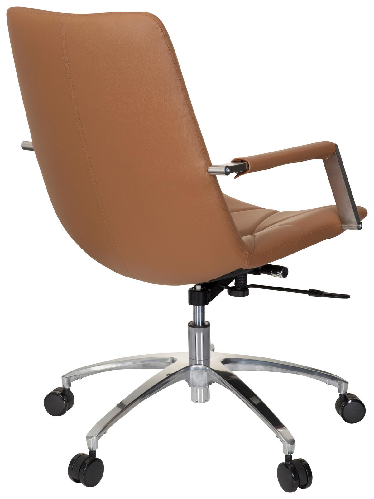 DREHSTUHL Lederlook Braun  - Braun, MODERN, Kunststoff/Textil (56/101/73cm) - MID.YOU