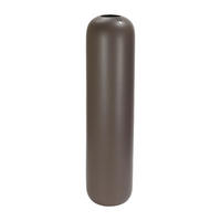 VÁZA, keramika, 78 cm - světle hnědá, Basics, keramika (20/78/20cm)
