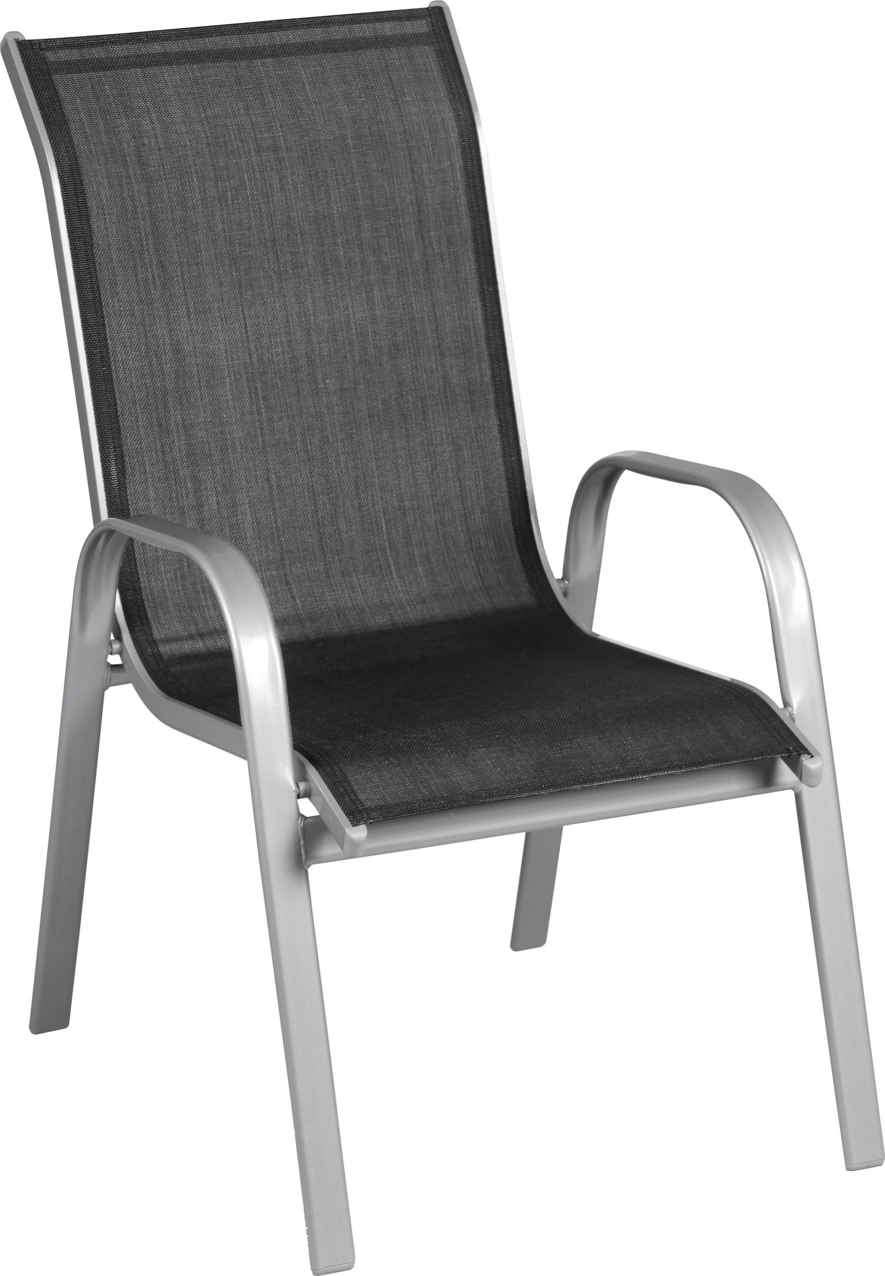SCAUN DE GRĂDINĂ in metal negru  - negru, Design, metal (55/96/72cm) - Xora