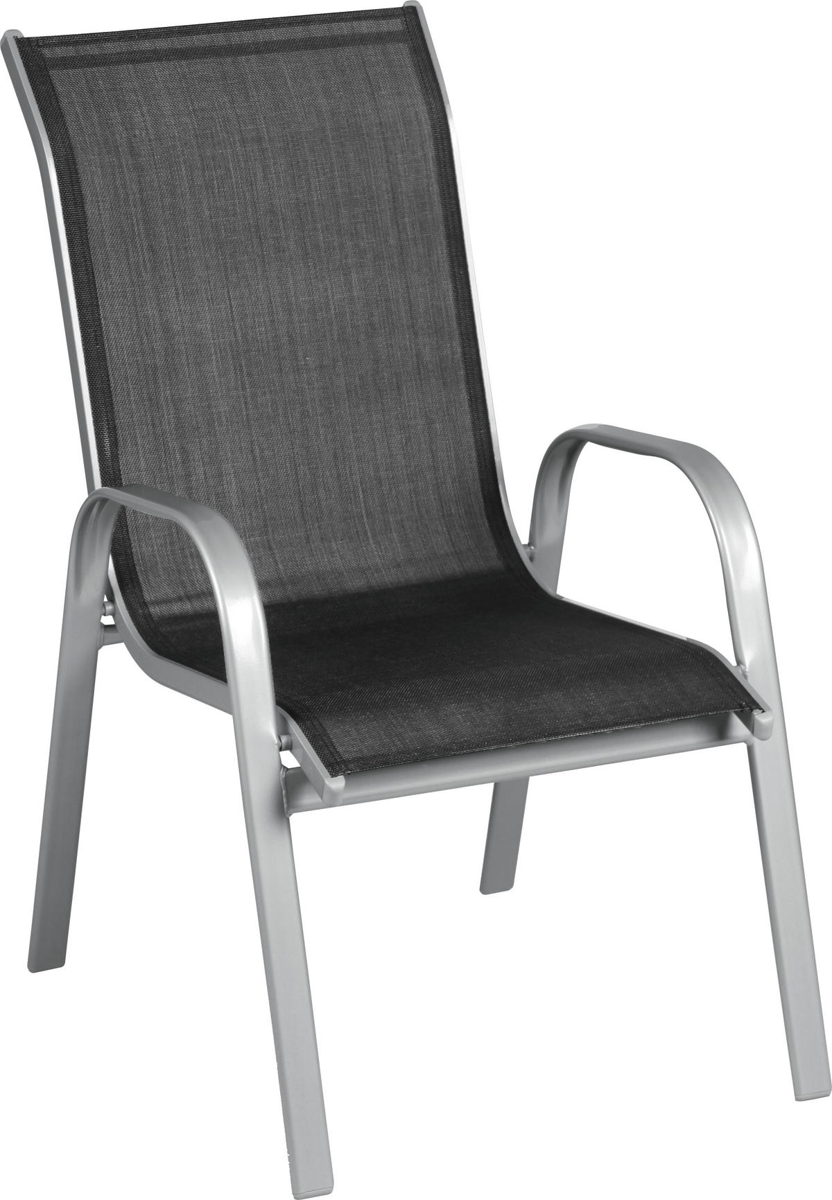 SCAUN DE GRĂDINĂ in metal negru  - negru, Design, metal (55/96/72cm) - Xora