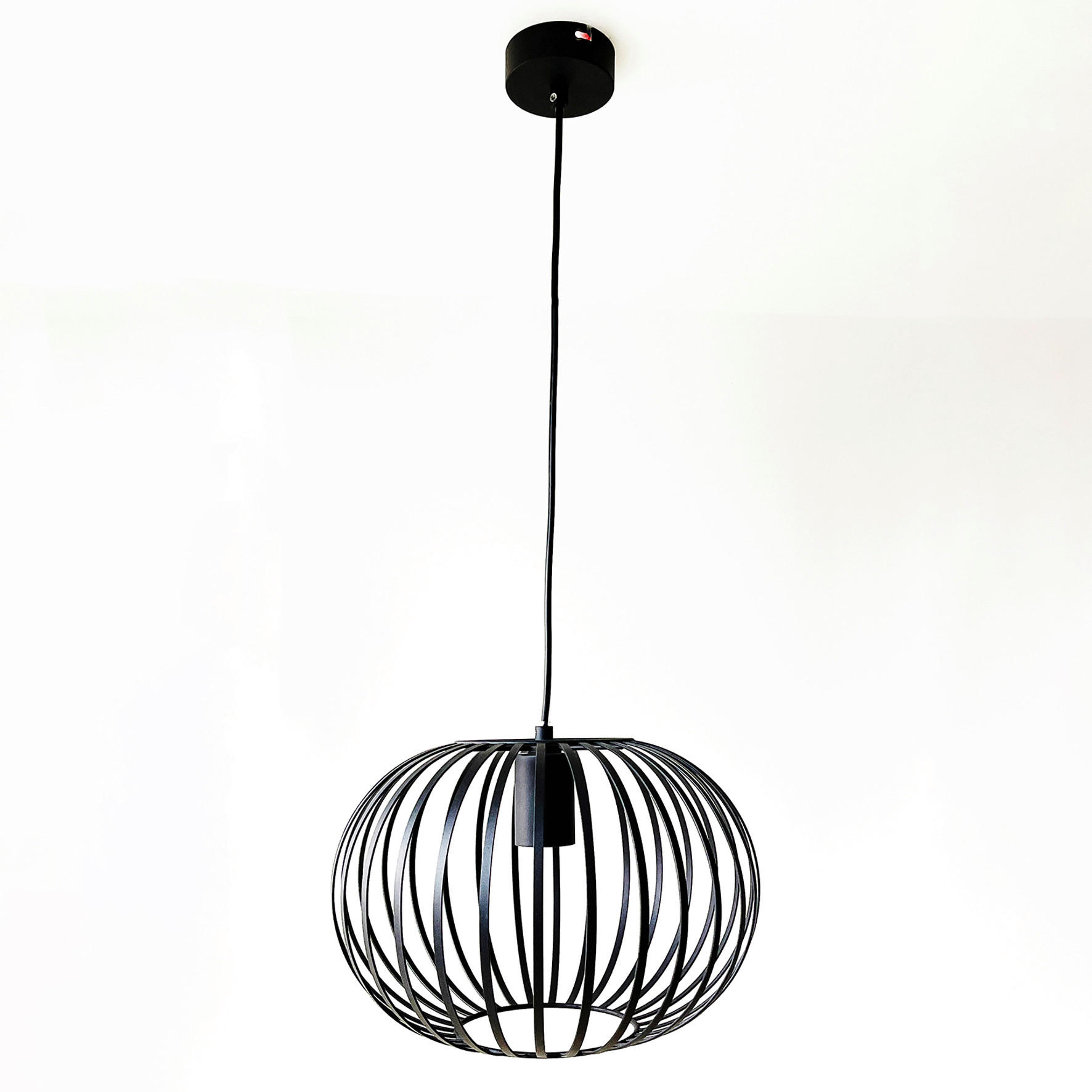 HÄNGELEUCHTE Mocca  - Schwarz, LIFESTYLE, Metall (39/140cm) - Fischer & Honsel