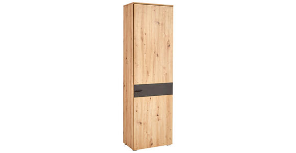 GARDEROBE 4-teilig  in 180/198/38 cm  - Anthrazit/Eiche Artisan, KONVENTIONELL, Holzwerkstoff (180/198/38cm) - Carryhome