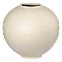 VÁZA, keramika, 16,5 cm - krémová/přírodní barvy, Basics, keramika (17,5/17,5/16,5cm) - ASA