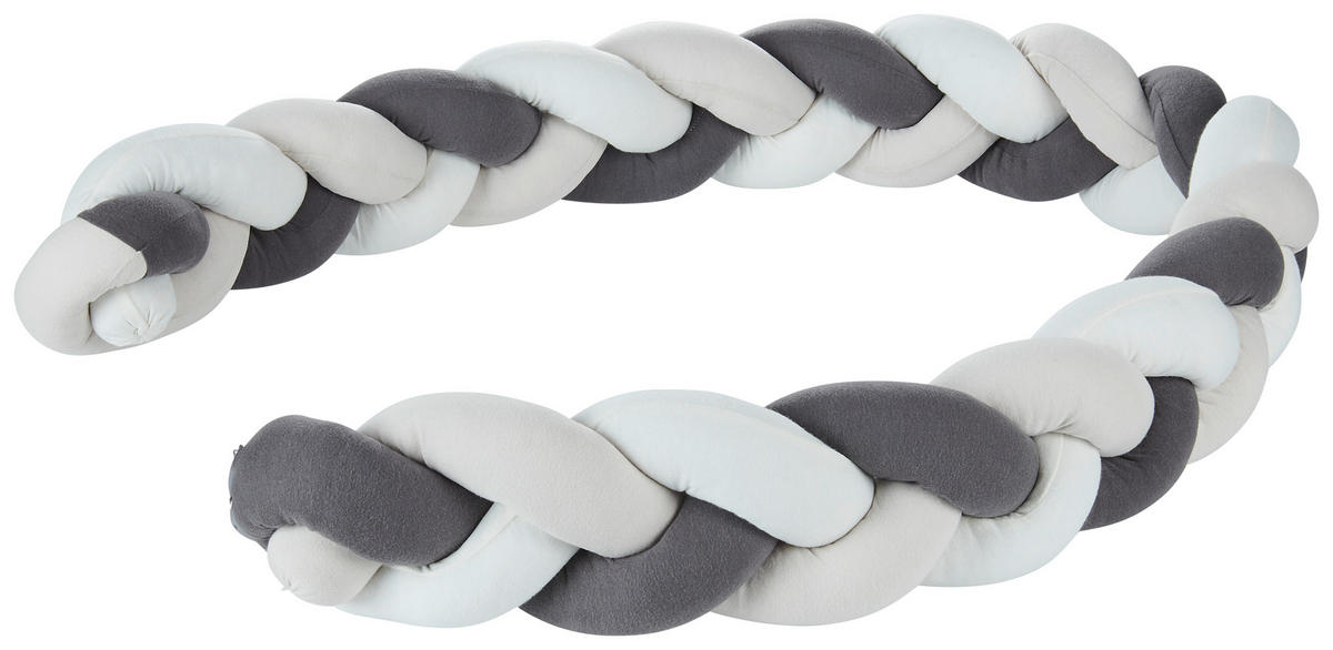 HADOVÝ MANTINEL DO POSTÝLKY - krémová/světle šedá, Basics, textil (10/180cm) - Patinio