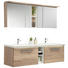 BADEZIMMER - Eichefarben/Weiß, Design, Glas/Holzwerkstoff (170cm) BADEZIMMER - Eichefarben/Weiß, Design, Glas/Holzwerkstoff (170cm)
