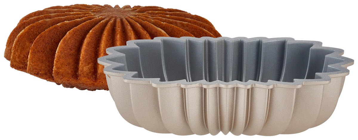 TÉGLALAP ALAKÚ SÜTŐFORMA - krém, Design, fém (28/8/16,5cm) - Dr.Oetker