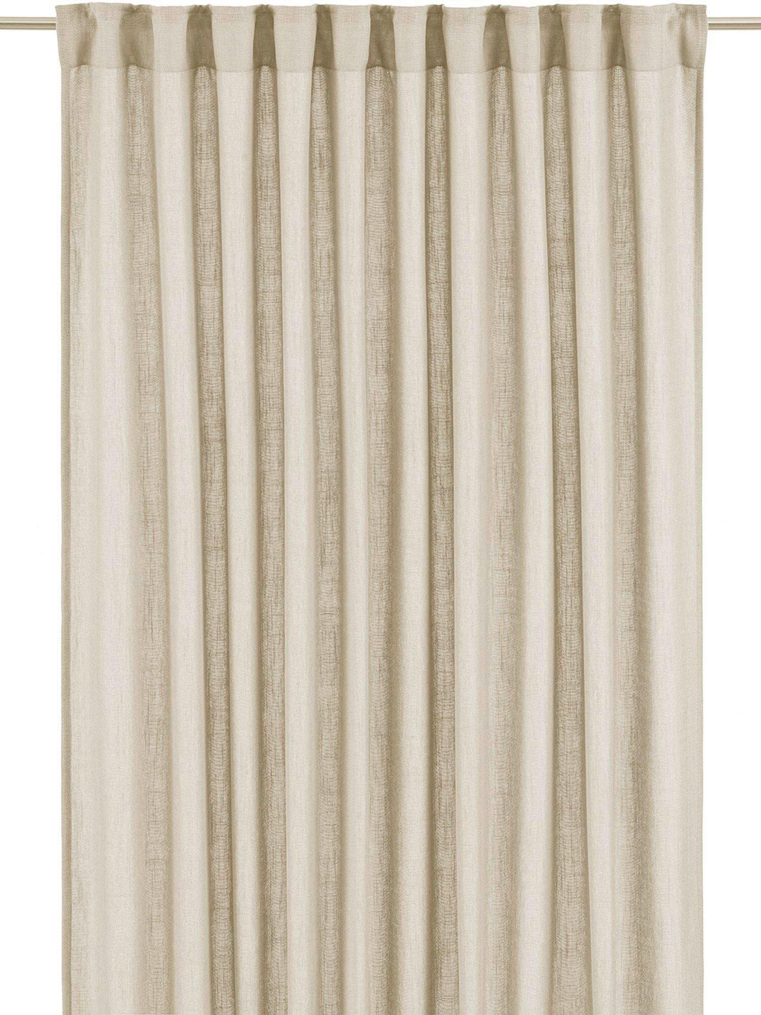 FERTIGVORHANG  blickdicht   145/320 cm 2 Stück  - Beige, Basics, Textil (145/320cm) - Svanefors