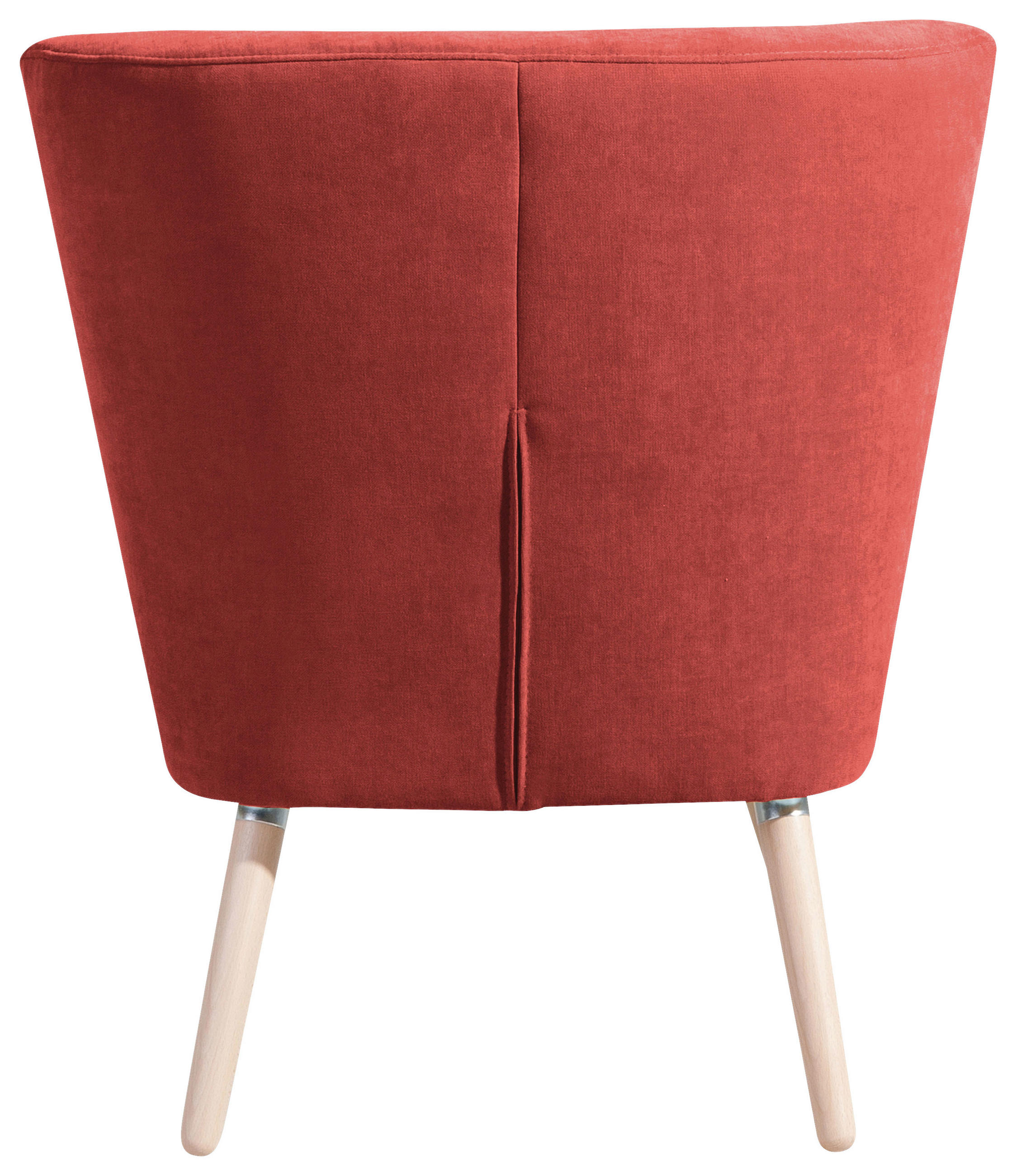 SESSEL Velours Terracotta    - Buchefarben/Terracotta, Design, Holz/Textil (69/80/68cm) - Max Winzer