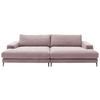 BIGSOFA  in Cord Rosa  - Schwarz/Rosa, Design, Textil/Metall (296/83/177cm) - Dieter Knoll