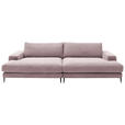 BIGSOFA Cord Rosa  - Schwarz/Rosa, Design, Textil/Metall (296/83/177cm) - Dieter Knoll