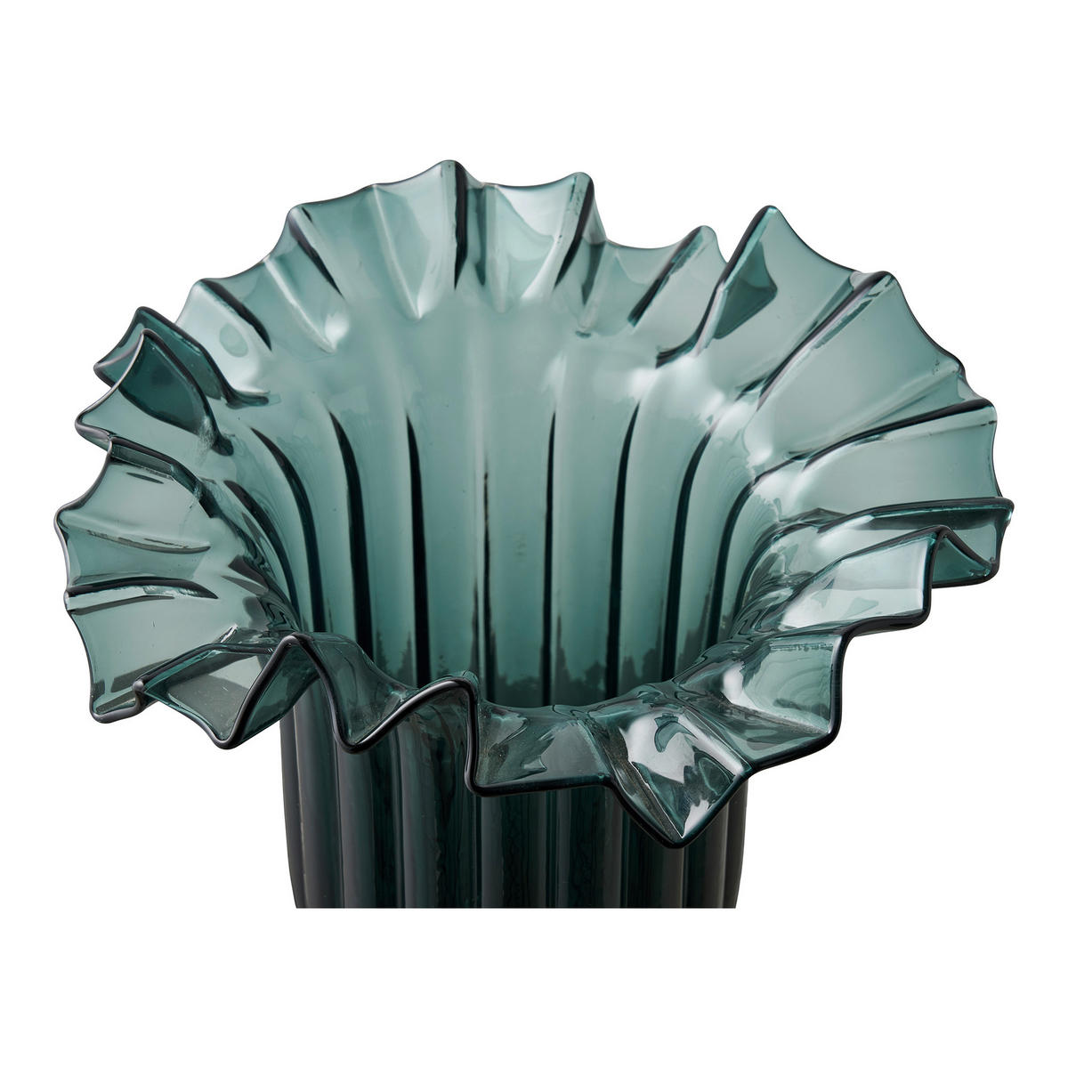 VASE Vase  - Dunkelgrün, Basics, Glas (25/30cm)