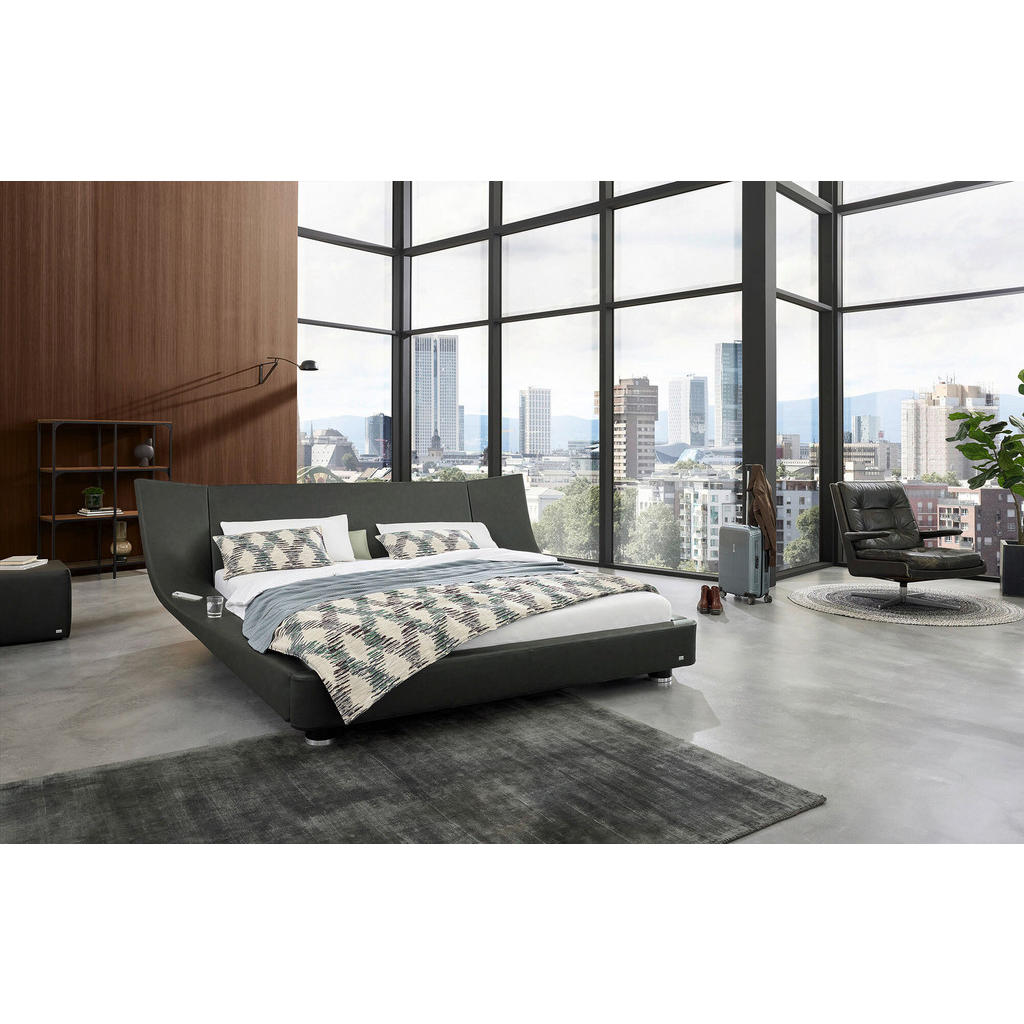 Thumbnail - RUF Betten Polsterbett, Anthrazit, Textil, Uni, 180x200 cm, Blauer Engel, Goldenes M, Made in Germany, Dgm, Oeko-Tex® St...