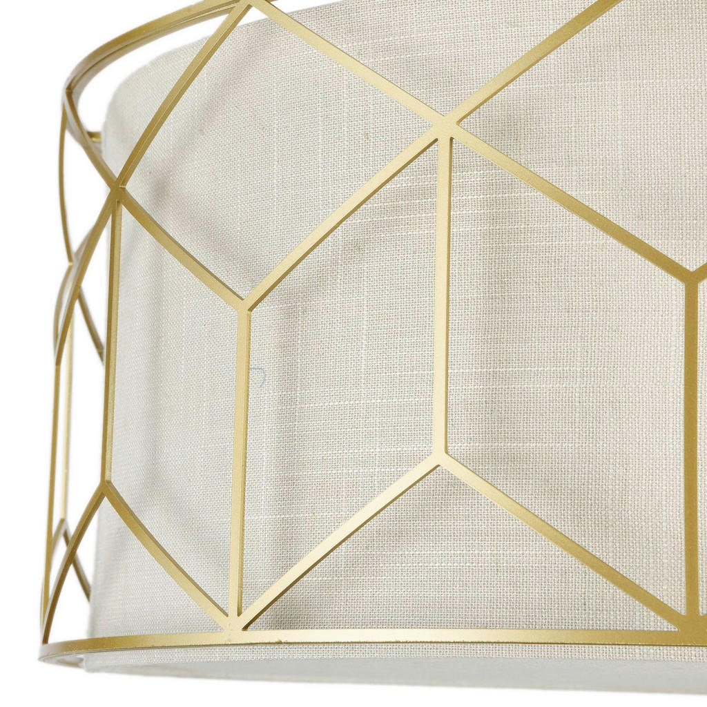 Thumbnail - Maytoni Deckenleuchte House, Gold, Metall, Kunststoff, Textil, zylindrisch,zylindrisch, 19 cm, CE, gleichmäßige Lichtver...