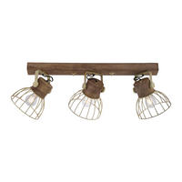 DECKENLEUCHTE Alami 76/31/45 cm   - Messingfarben, LIFESTYLE, Holz/Metall (76/31/45cm)