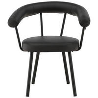 STOL stål  - svart, Design, metall/trä (68/723/60cm) - Lomoco