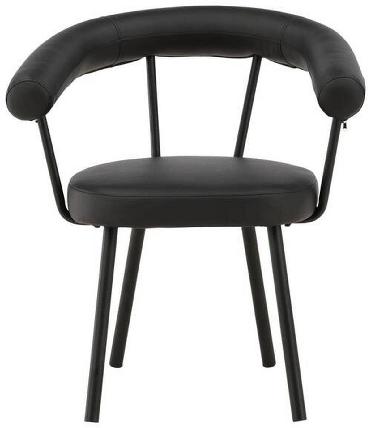 STOL stål  - svart, Design, metall/trä (68/723/60cm) - Lomoco