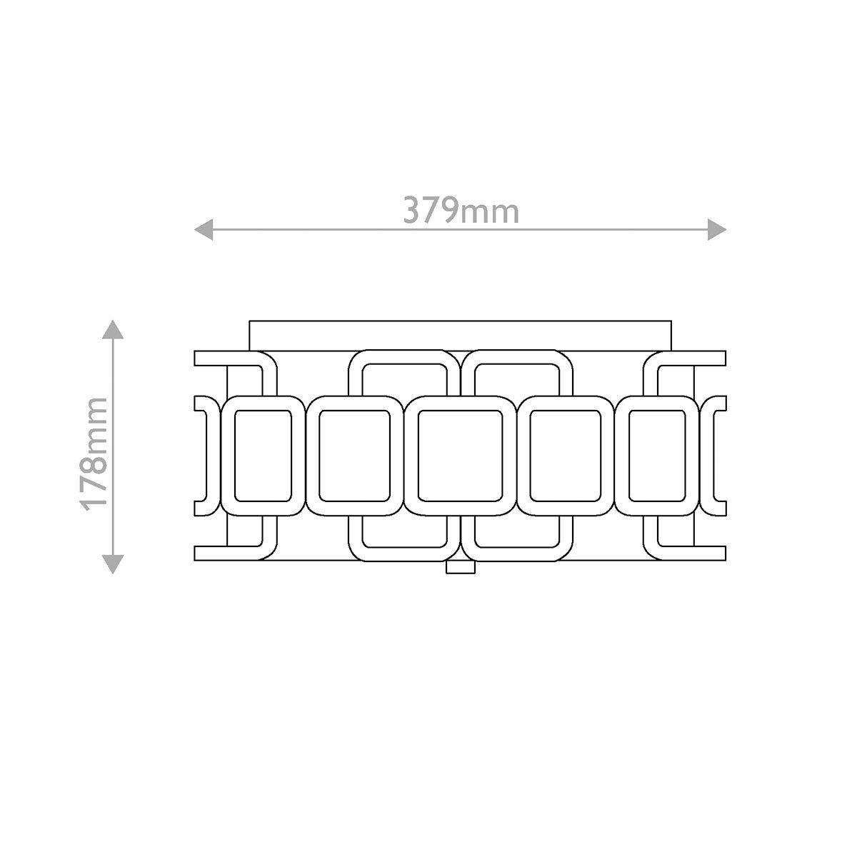 DECKENLEUCHTE Hinkley 37,9/17,8 cm  - Schwarz, Design, Textil/Metall (37,9/17,8cm) - Elstead Lighting