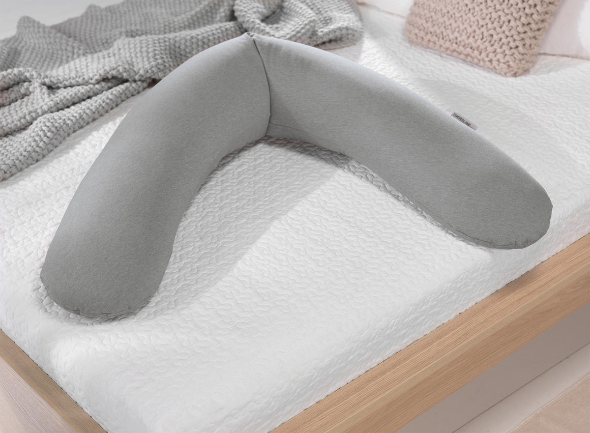 STILLKISSEN 190 cm   - Grau, Basics, Textil (190cm) - Theraline