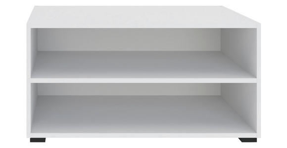 REGAL  91/45/40 cm Weiß  - Schwarz/Weiß, KONVENTIONELL, Holzwerkstoff/Kunststoff (91/45/40cm) - Hom`in