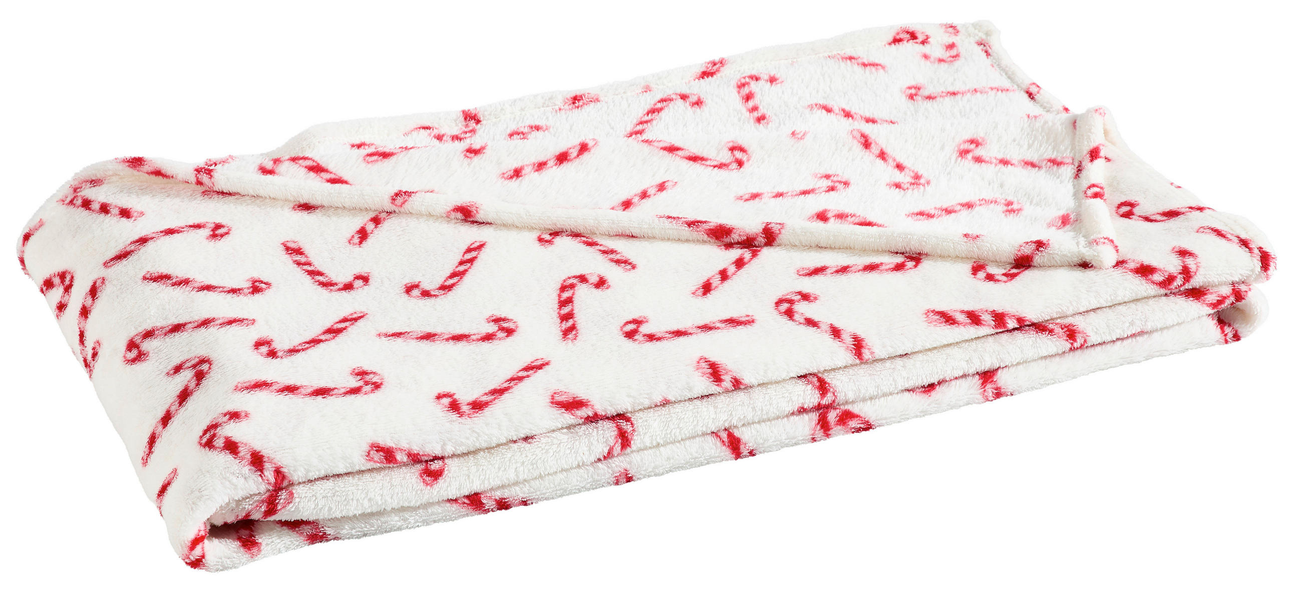 WOHNDECKE CANDY CANE 150/200 cm  - Rot/Weiß, Design, Textil (150/200cm) - X-Mas