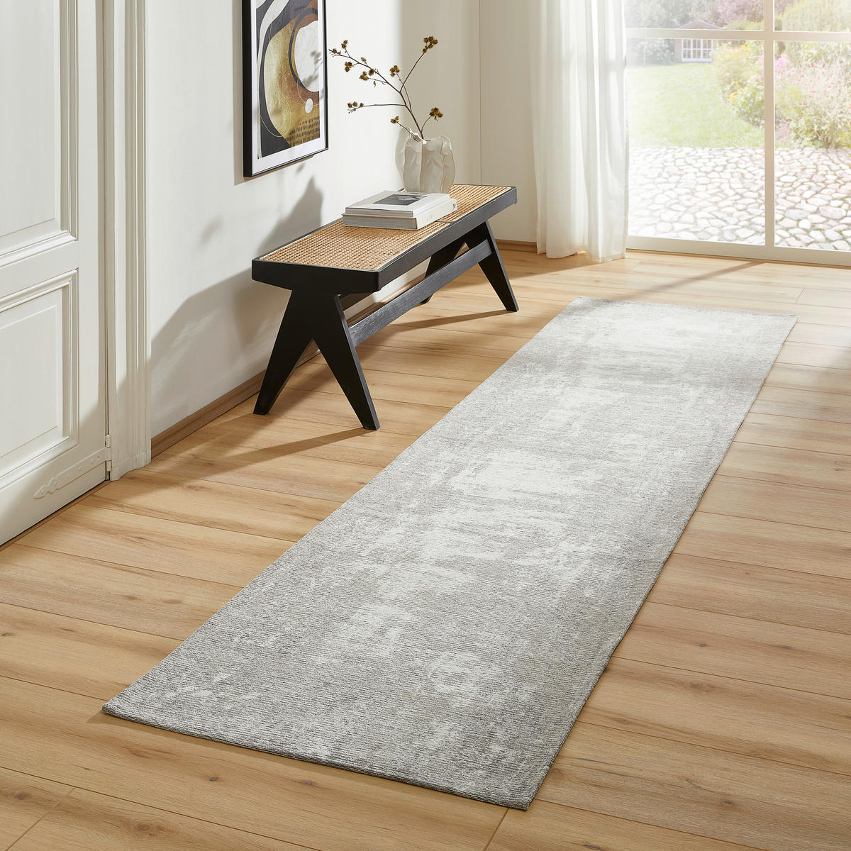 LÄUFER 80/300 cm Olivia Grau  - Grau, Trend, Textil (80/300cm) - Novel