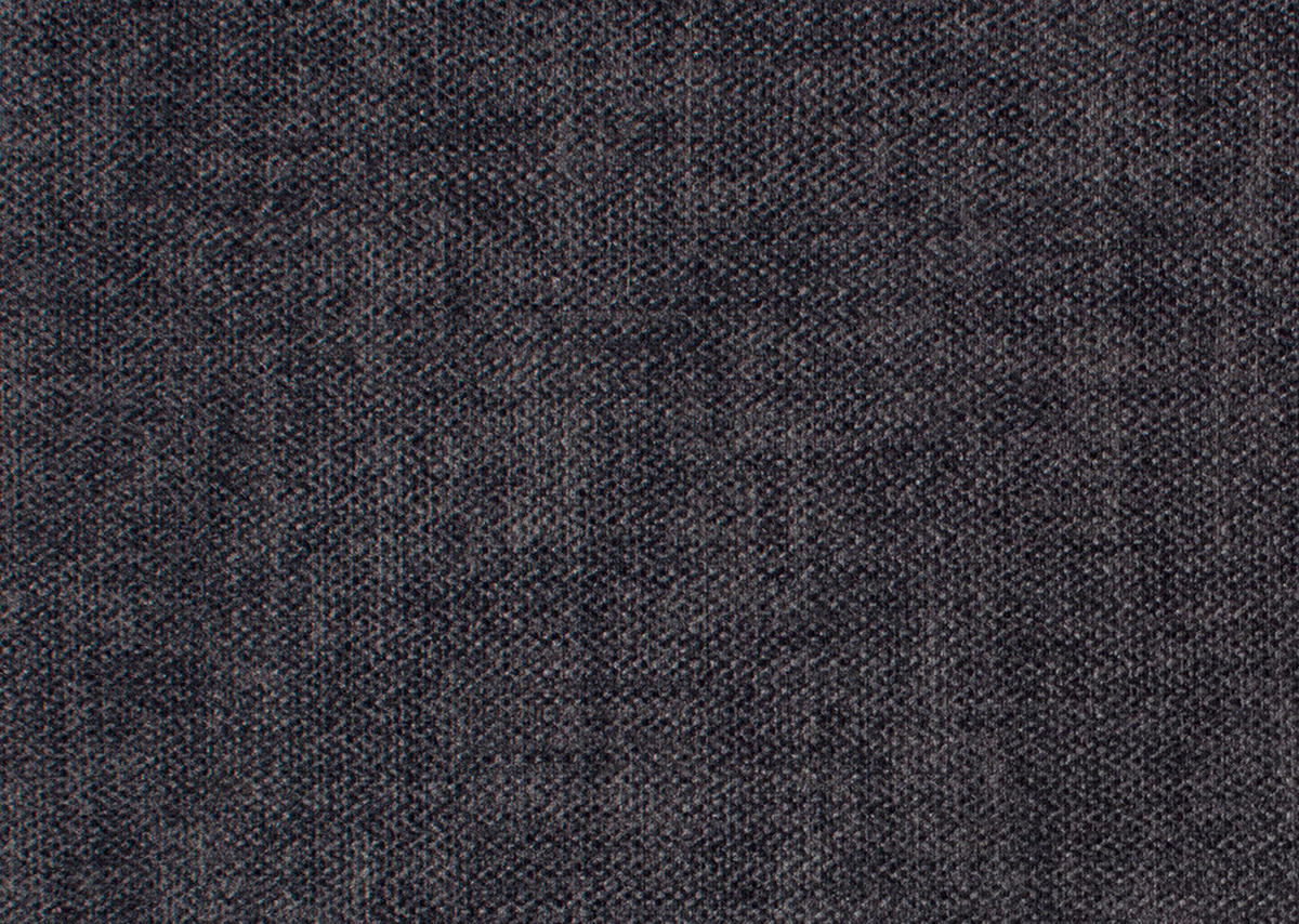 ECKSOFA in Velours Anthrazit  - Anthrazit/Schwarz, Design, Textil/Metall (153/283cm) - Valdera