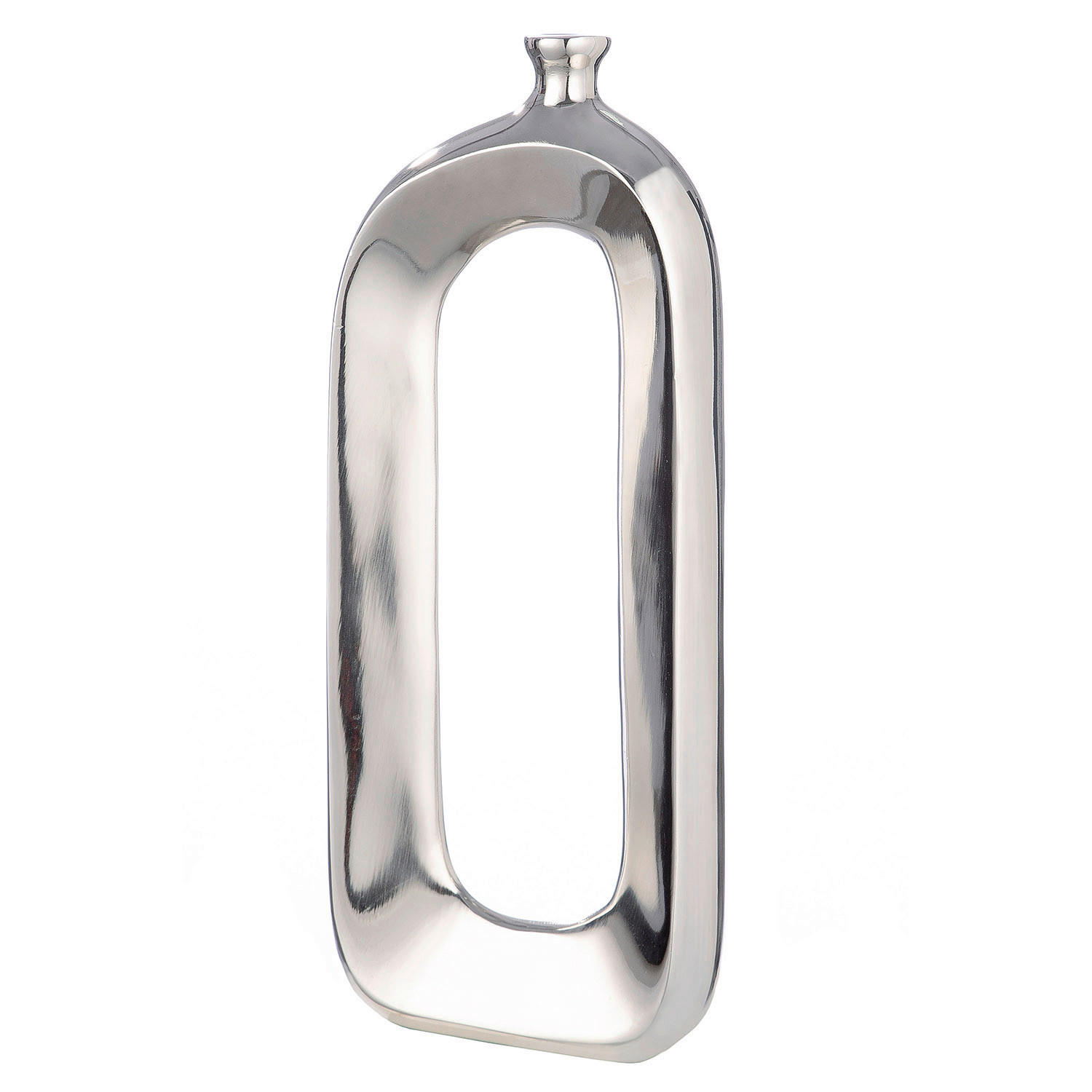 VASE  - Silberfarben, Basics, Metall (12/31/4cm)