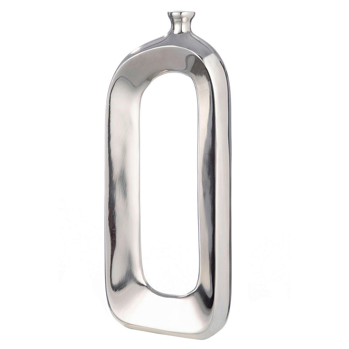VASE  - Silberfarben, Basics, Metall (12/31/4cm)