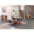ESSTISCH in Holz 180/90/76 cm  - Schwarz/Braun, LIFESTYLE, Holz/Metall (180/90/76cm) - Landscape