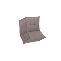 SESSELAUFLAGENSET Uni  - Taupe, Basics, Textil (50/7/100cm)