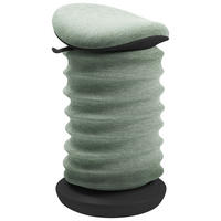 BÜROHOCKER 37,5/53-64/36 cm  - Schwarz/Hellgrün, Design, Kunststoff/Textil (37,5/53-64/36cm) - Topstar